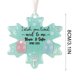 thumbnail image 3 of Adornos navideños de cristal marino | Colgantes hechos a mano con forma de copo de nieve | Regalo de recuerdo de amistad | Decoración navideña acrílica 2D para el hogar, 3 of 6