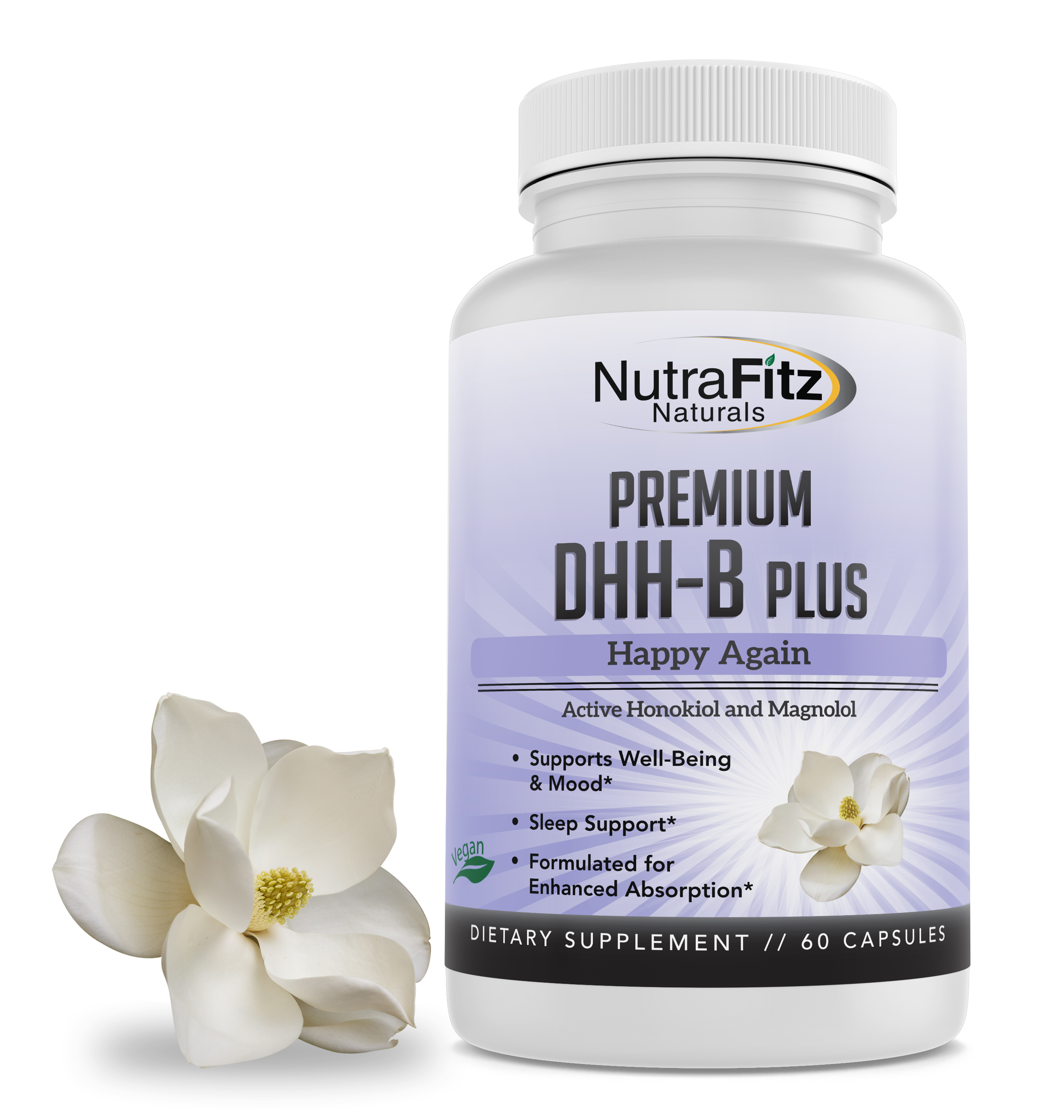 Dhh B Supplement Bioactive Honokiol Magnolia Bark Extract For Stress Anxiety Depression Relief Sleep Aid Organic Ashwagandha Herbs High Strength 60 Vegan Capsules 2 Month Supply Non Gmo Walmart Com