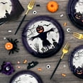 thumbnail image 3 of Waipfaru 200 PCS Halloween Party Supplies Paper Plates and Napkins Black Pumpkin Disposable Tableware for Party Decoration, 3 of 8