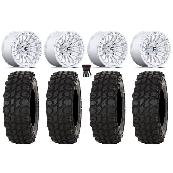 Fuel Rincon Bdlk 15" Wheels Mh 35" XComp ATR Tires Can-Am Maverick X3 / Honda Pioneer 1000 / Talon