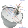 thumbnail image 2 of CHANCS DC 12V Metal External Reduction Gear Box JS-50 4RPM D-Shaft CW/CCW Mini DC Gear Motor, 2 of 6