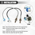 thumbnail image 4 of 4pcs Oxygen Sensor O2 Oxygen Sensor for Cadillac Escalade 2008-2014 No.12609457/12573167 Black Gray, 4 of 7