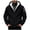 ZB-Black-mens sherpa fleece lined hoodie, variant on Xcmzpl Sherpa Fleece Hoodies for Men Big and Tall Warm Fall Winter Jackets Solid Zip Up Sweatshirt Coats with Pocket