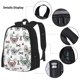 thumbnail image 3 of Easygdp Cute French Bulldog Mochila para Niños y Niñas con Set de Caja de Almuerzo y Estuche para Lápices 3 en 1, Mochila Escolar Estampada para Adolescentes, 3 of 7