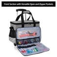 thumbnail image 3 of Bolsa de Mano Rodante para Manualidades Yarwo con Carrito Desmontable Gris, 3 of 7