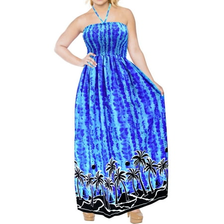 Bay Halter - Swimsuit Maxi Long Halter Neck Swimwear Dress Cover up Beachwear Evening Large