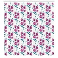 thumbnail image 3 of Ambesonne Vintage Shower Curtain, Poppies Leaves Buds, 69"Wx70"L, Fuchsia and Petrol Blue, 3 of 3