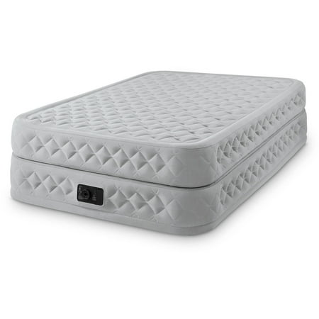 intex airbed supreme queen mattress durabeam flow pump built air