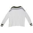 thumbnail image 2 of Mary Ya Homme Blanc / Vert Bateau Marin Pull Manches Longues - S, 2 of 2
