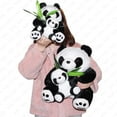 thumbnail image 5 of TYMZDYN 12" Plush Panda Stuffed Animals with Panda Baby Soft Toy, Native Mom & Baby Plush Bamboo Panda, 5 of 6