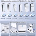 thumbnail image 5 of Vertical Cooling Station for PlayStation 5 (PS5 Slim/Pro/Digital), with Dual Controller Charger, 3-Speed Fan, RGB Lighting, USB Hubs and Game Slots, 5 of 8