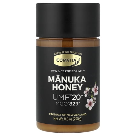 Comvita Certified UMF 20+ (MGO 829+) Raw Manuka Honey, Rare, Ultra Premium Grade, Wild, Unpasteurized, Non-GMO Superfood I 8.8 oz