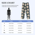 thumbnail image 4 of Vsdgher Cute Poached Eggs Print Mens Pajama Pants Sleep & Lounge Pants, PJ Bottoms With elastic waistb and Pockets, 4 of 5