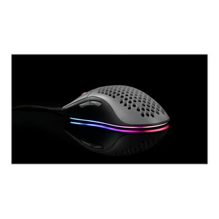 Arozzi - Favo AZ-FAVO-BKGY Lightweight Wired Optical Gaming Mouse - Gray