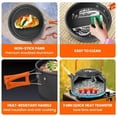 thumbnail image 5 of 10Pcs Camping Cookware Mess Kit, Lightweight Camping Kitchen Pots and Pans Set, Portable Camping Essentials for Backpacking, Camping Cooking Hiking and Picnic, 5 of 5