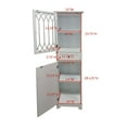 thumbnail image 4 of Room Designs Bathroom Cabinet White Transitional Square, 4 of 9