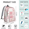 thumbnail image 4 of Pioneer Flower Floral Print Pattern Backpack for School, Cute School Bag with Adjustable Shoulder Straps and Padded Back, 15.7"x11.8"x5.5", 4 of 4