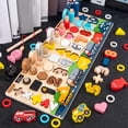 thumbnail image 1 of Número Puzzle Clavijas Tablero Apilable de pesca Material didáctico educativo Montessori Tablero de aprendizaje Juguetes para Baoblaze tablero de rompecabezas de números, 1 of 8