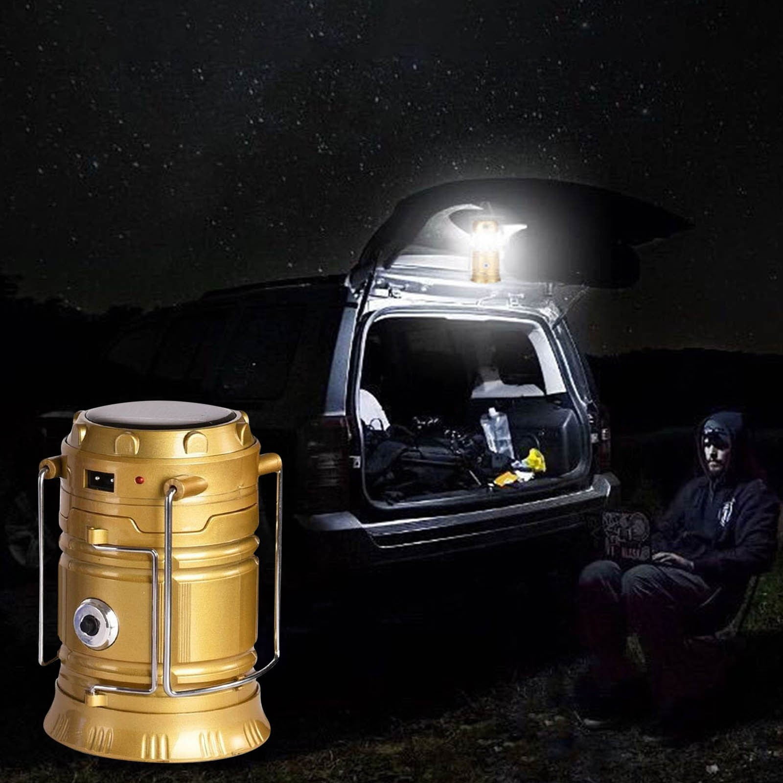 Suncoda Portable Lamp, LED Tent Light USB Solar Rechargeable