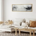 thumbnail image 3 of IDEA4WALL Extra Large Framed Canvas Print Wall Art Abstract Monochrome Black and White Wall Decorative Antique Retro Fine Art Modern Oversized Artwork Relax/Calm for Living Room - 60"x20", 3 of 5