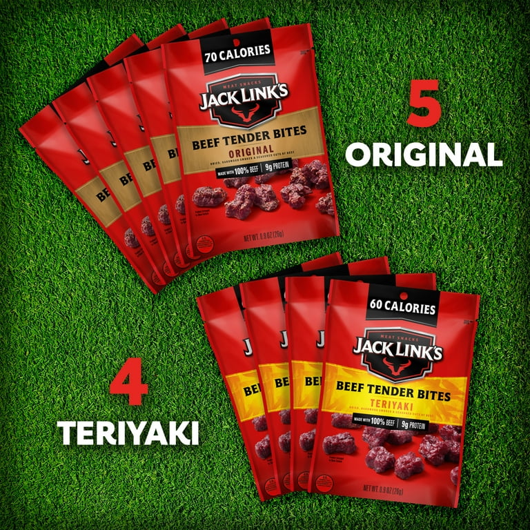 Jack Link's Original and Teriyaki Beef Tender Bites, 9 pack