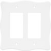 Brainerd 64600 Nylon Double Decorator Wall Plate / Switch Plate / Cover, White
