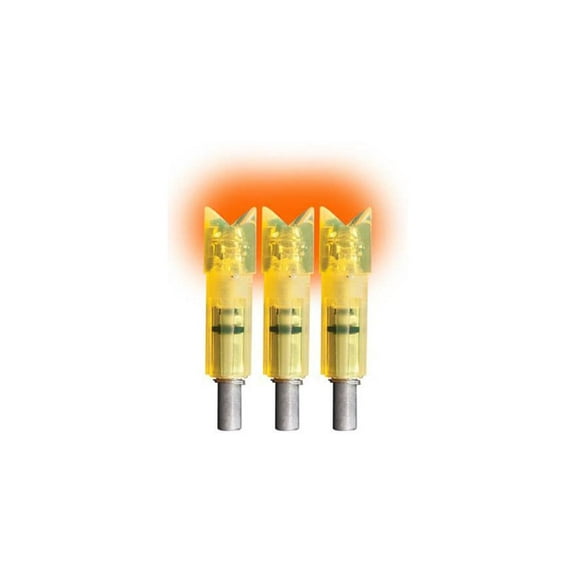 Lumenok Gold Tip Carbon Lighted Crossbow Crescent Nock Orange 3PK
