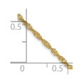 thumbnail image 4 of Auriga 14K Yellow Gold 1.4mm Singapore Chain Bracelet 7inch for Women, 4 of 6