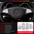 thumbnail image 2 of Steering Wheel Button Cover Trim For Mercedes Benz A B GLE CLA CLS GLA GLS W176, 2 of 7