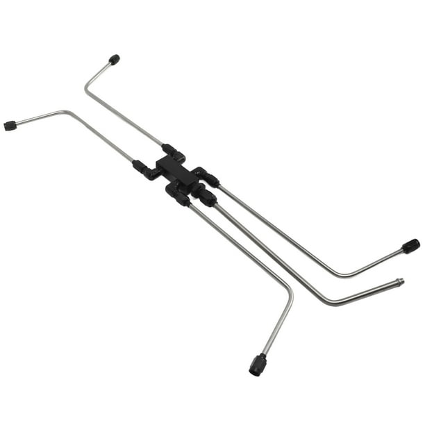 Steam Port Crossover Kit, Black Anodized Long Lasting Coolant Crossover Kit Stainless Steel For LS Series Engine