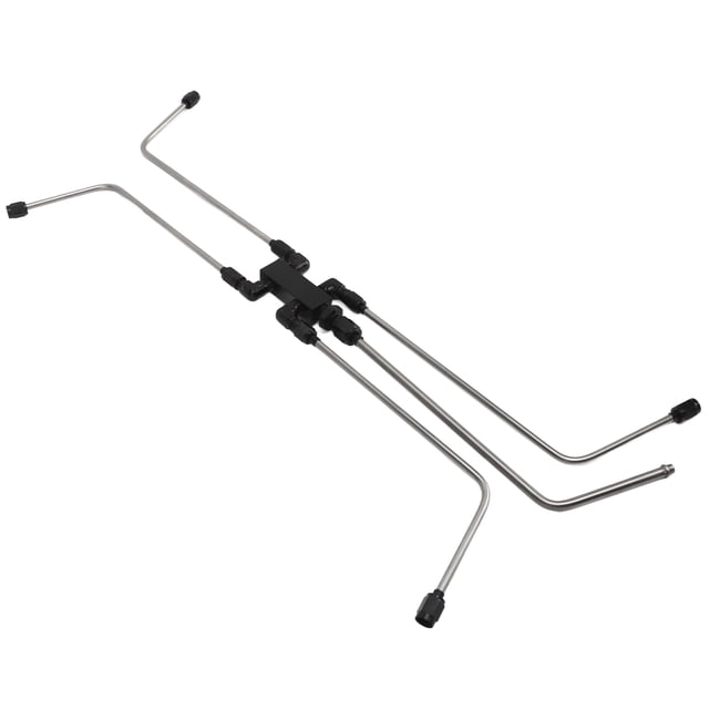 Kit de Crossover de Port Vapeur, Kit de Crossover de Liquide de Refroidissement à Large Application en Acier Inoxydable Haute Résistance pour Moteurs LS1 LS2 LS3 LS6 LS7 LSX