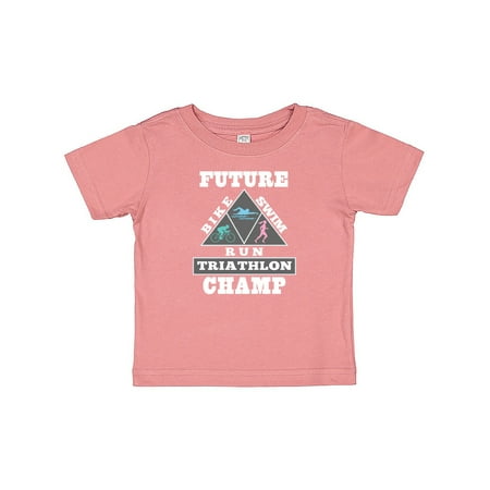 

Inktastic Future Triathlon Champ Run Swim Gift Baby Boy or Baby Girl T-Shirt