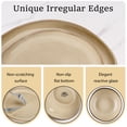 thumbnail image 3 of Onader 12 Piece Dinnerware Sets, Plates and Bowls Dish Set for 4, Irregular Handmade Dinner Ware Dishware for Kitchen Dinning, Microwave & Dishwasher Safe - Cream Khaki, 3 of 7