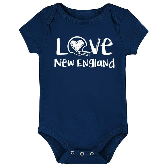 Future Tailgater Loves Chalk Art Baby Bodysuit for New England Fans
