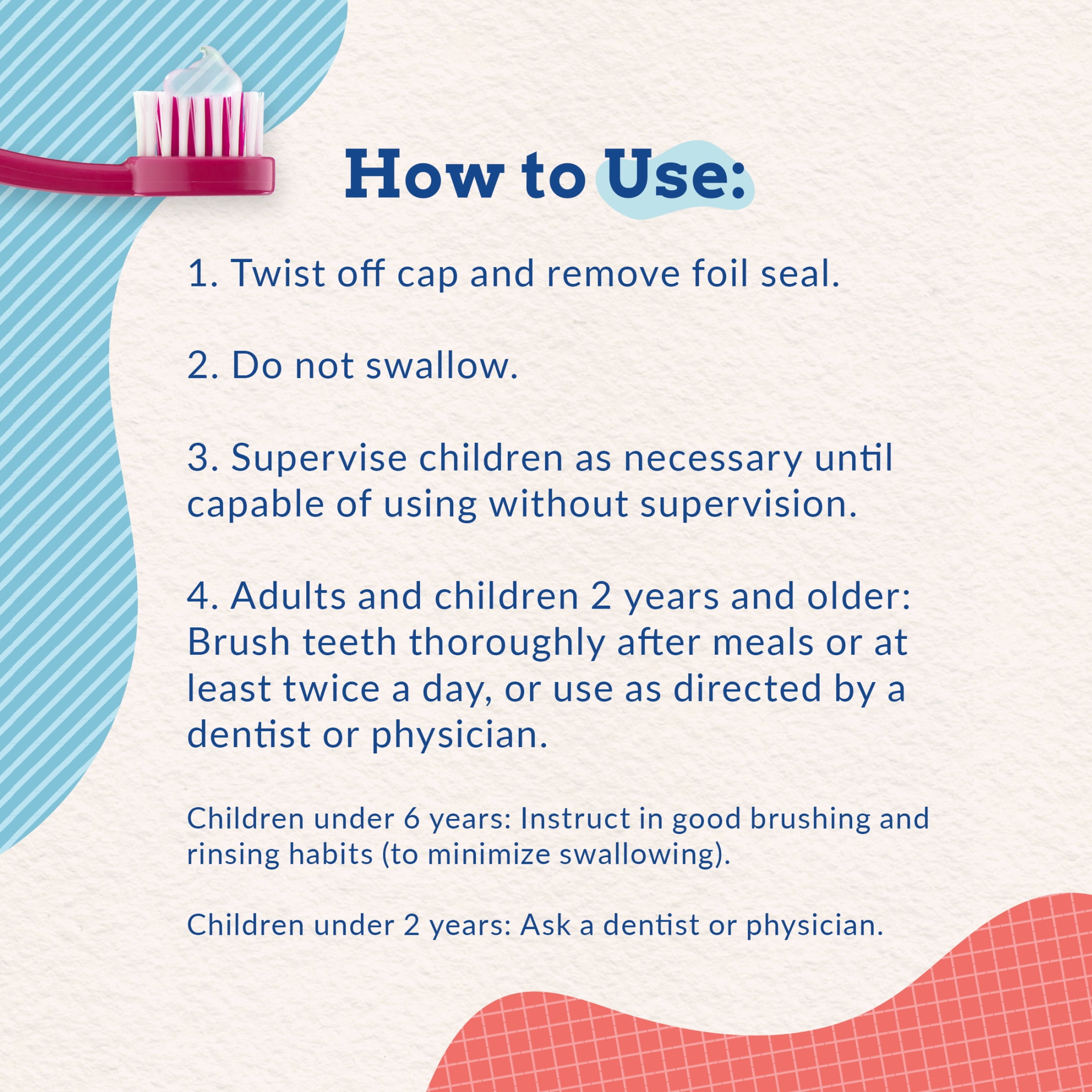 Orajel Kids Magical Unicorns Anti-Cavity Fluoride Toothpaste, Natural Very Berry Strawberry Flavor, 4.2oz Tube