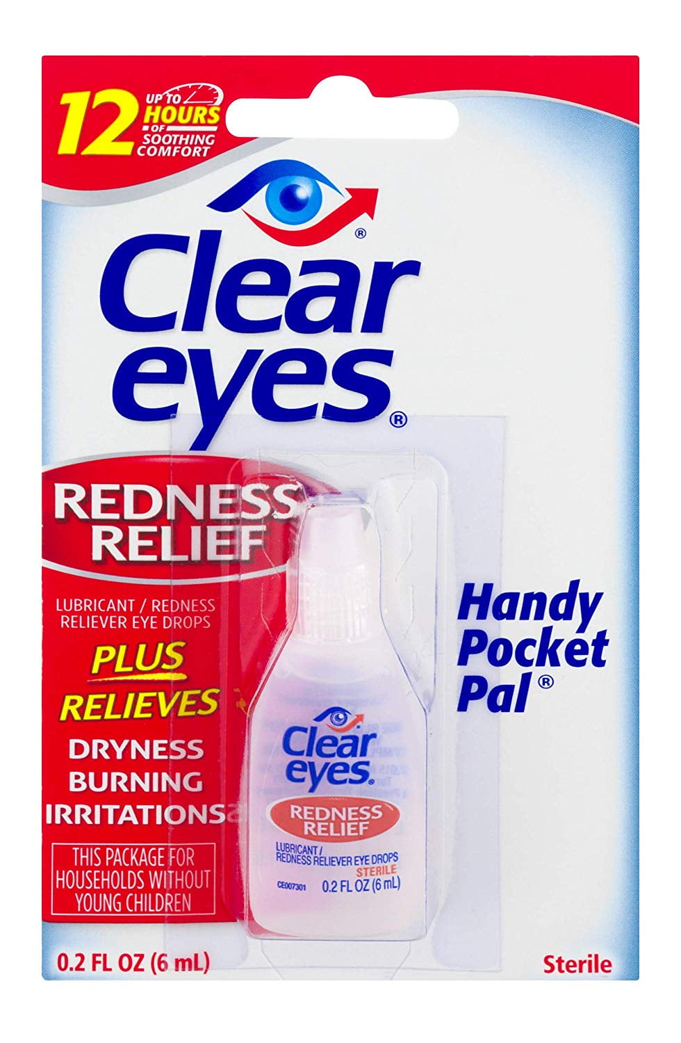 Clear Eyes Redness Relief 0.2 FL OZ (6 ml) - Handy Pocket Pack