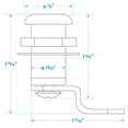 thumbnail image 5 of Seachoice 37241 Chrome-Plated Steel Cam Lock w/ 2 Matching Keys, 5 of 5