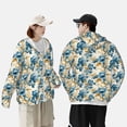 thumbnail image 4 of Lsque Vintage Blue Flowers UPF 50+ Lightweight Sun Protection Men's Women's Long Sleeve Shirt, Hoodie Performance -3X-Large, 4 of 9