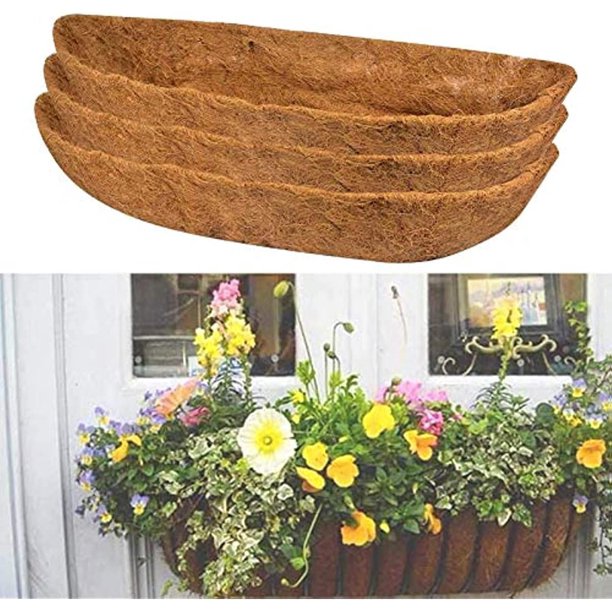 Pikadingnis 3 Packs Horse Trough Coco Liners Natural Coconut Coir Fiber