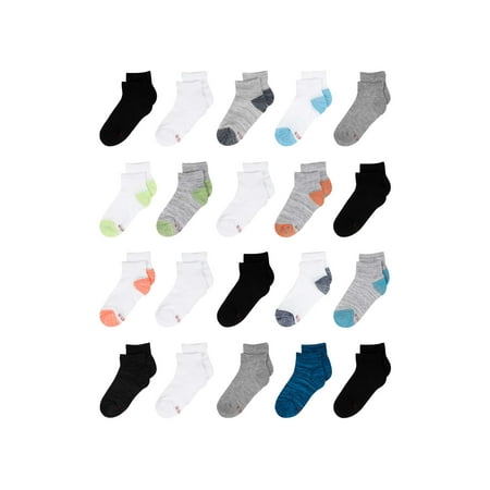Hanes Boys Extreme Value Ankle Socks, 20 Pack