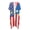 American Stars, variant on Polyester Women's Kimono Cardigan Cover Up for Resort Loose Comfortable Tropical Star