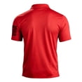 thumbnail image 4 of Kopltyrfg Short Sleeve Polo Shirts for Men Graphic Stretch Casual American Patriotic Raglan Golf Polos for Men Red L, 4 of 4