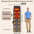 thumbnail image 5 of Imountek PU Leather Full Body Massage Mat with Heat Timer, Multifunctional Electric Massage Chair Pad with Shiatsu Neck Foot Massager Lumbar Pillow Carry Bag Earplugs Anti-Slip Bottom for Home, 5 of 22