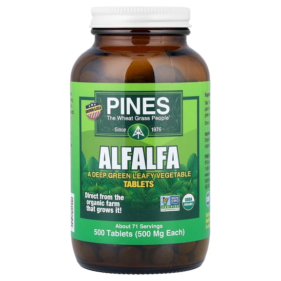 Pines International Alfalfa, 500 Tablets
