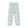 thumbnail image 3 of Vsdgher Rabbit Back View Print Mens Pajama Pants Sleep & Lounge Pants, PJ Bottoms With elastic waistb and Pockets, 3 of 5