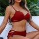 thumbnail image 5 of Traje de baño para mujer, bikini de tirantes sin espalda de color liso para mujer, trajes de baño para mujer, conjuntos de bikini para mujer, trajes de baño de bikini para mujer, 5 of 7