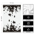 thumbnail image 6 of Sm:)e Haunted House Tree Black White Spooky Ghost Witch Halloween Kitchen Towels Dish Towels 18x26 Inch Set of 2, 6 of 6