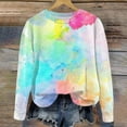 thumbnail image 4 of cfhntfmh Sweatshirt for Girls Casual Crewneck Long Sleeve Fashion Tie-Dye T-Shirts Fall Cute Pullover Tops for 1-12 Years, 4 of 5