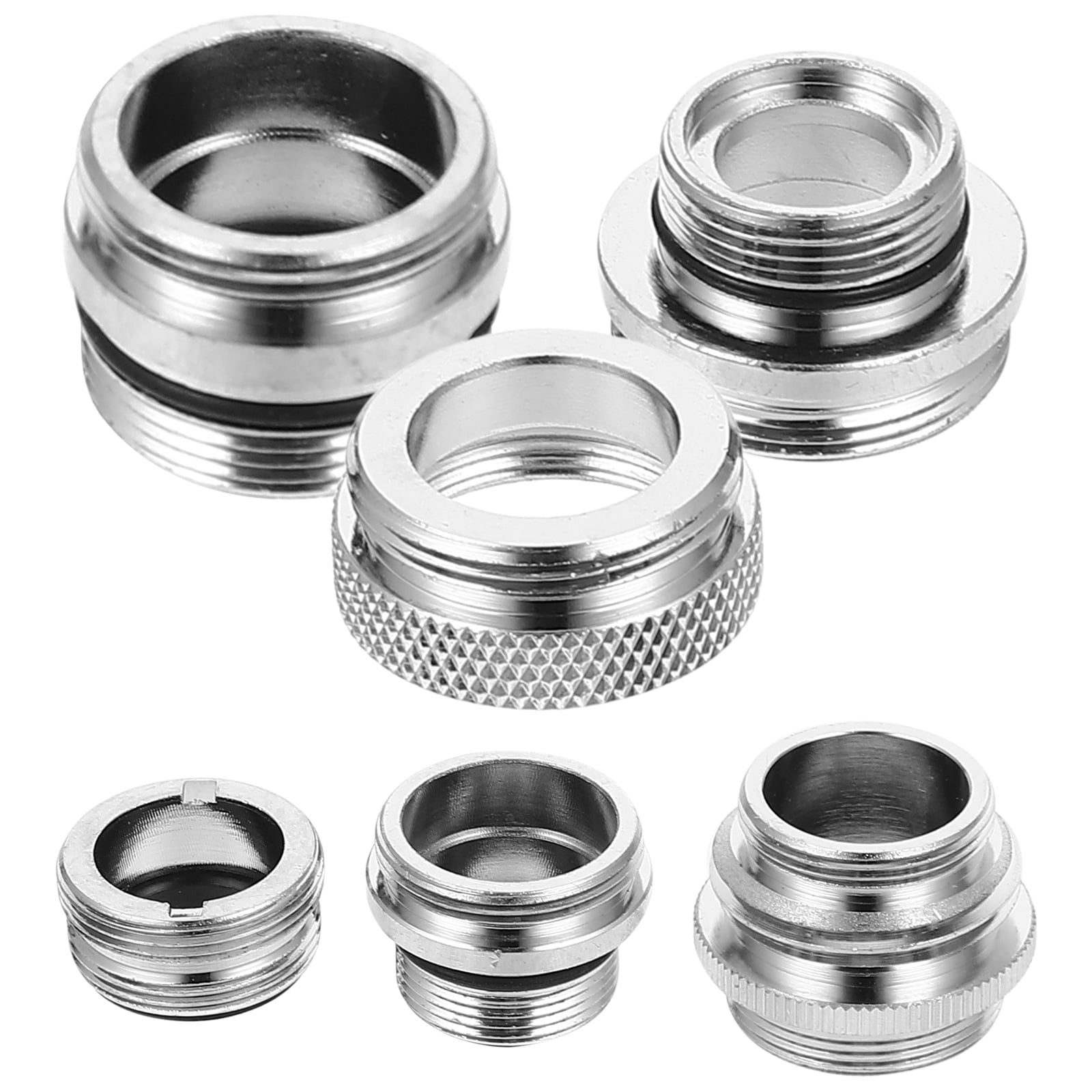 6pcs Faucet To Hose Adapter Sink Hose Attachment Washer Sink Hose