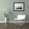 thumbnail image 4 of Trademark Fine Art "4 Herons and Boat" Canvas Art by Moises Levy White Matte, Black Frame, 4 of 5
